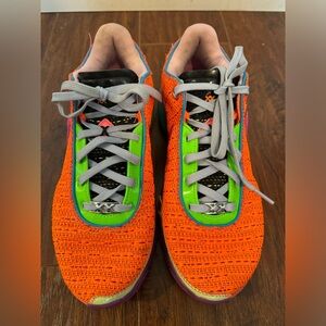 Nike Lebron XX 20 Orange Sneakers, Size 9